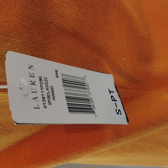Lauren Ralph Lauren Classic Mango Orange Silk Blend Tank Top Sz S NWT - Picture 4 of 7